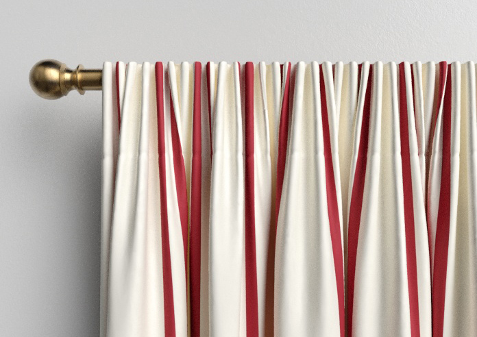 Winnies Stripe, Pillbox - Made to Measure Curtains - Image 9
